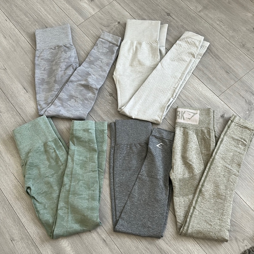 5 gymshark leggings